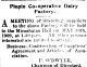 Piopio Dairy Company 30 May 1909